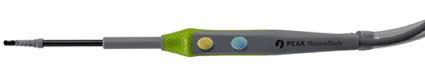 The PEAK PlasmaBlade 3.0S disposable dissection device (photo courtesy PEAK Surgical).